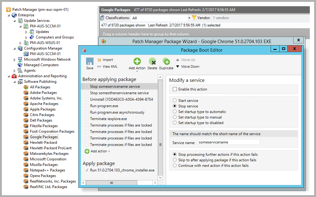 SolarWinds Patch Manager features