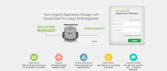 ManageEngine Application Manager features