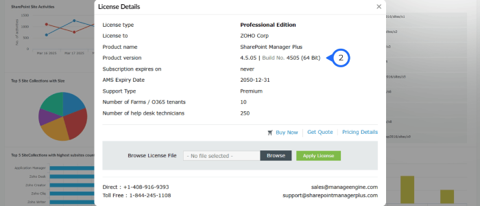 ManageEngine SharePoint Manager features