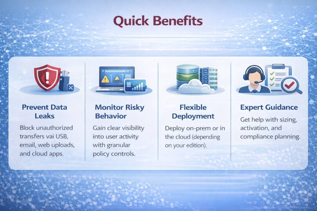 Safetica license overview