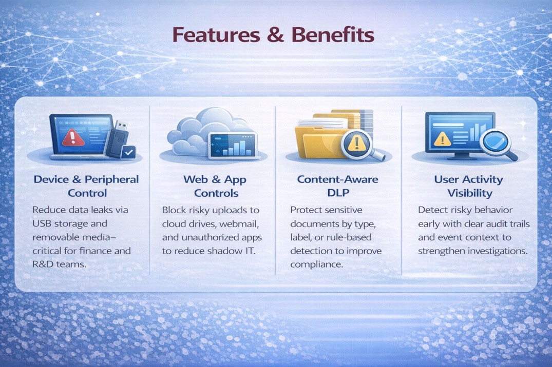 Safetica license features and benefits
