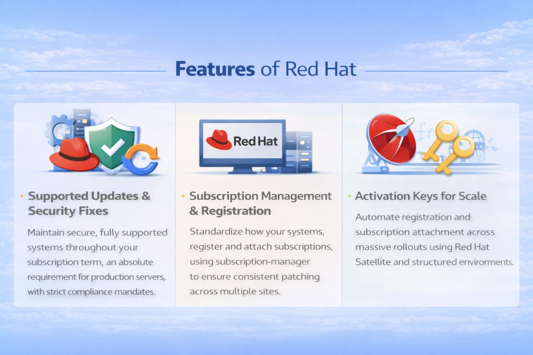 Red Hat license features