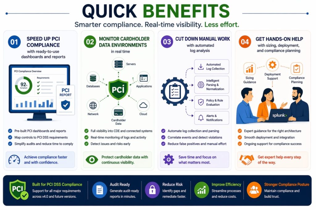 Splunk PCI quick benefits