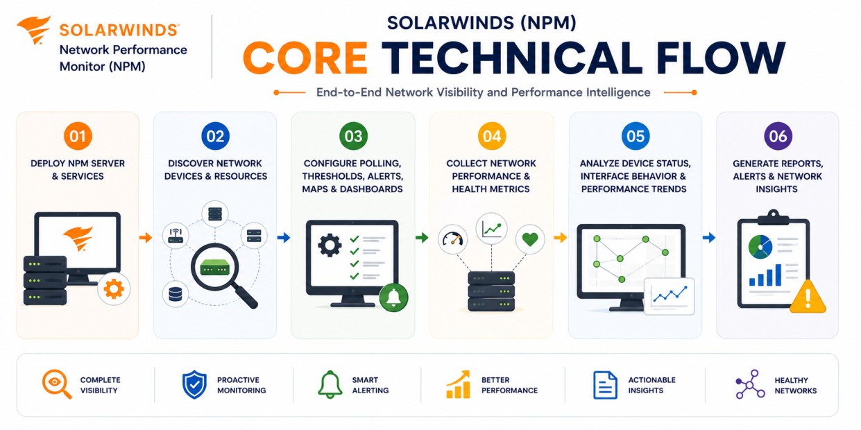 SolarWinds NPM technical flow