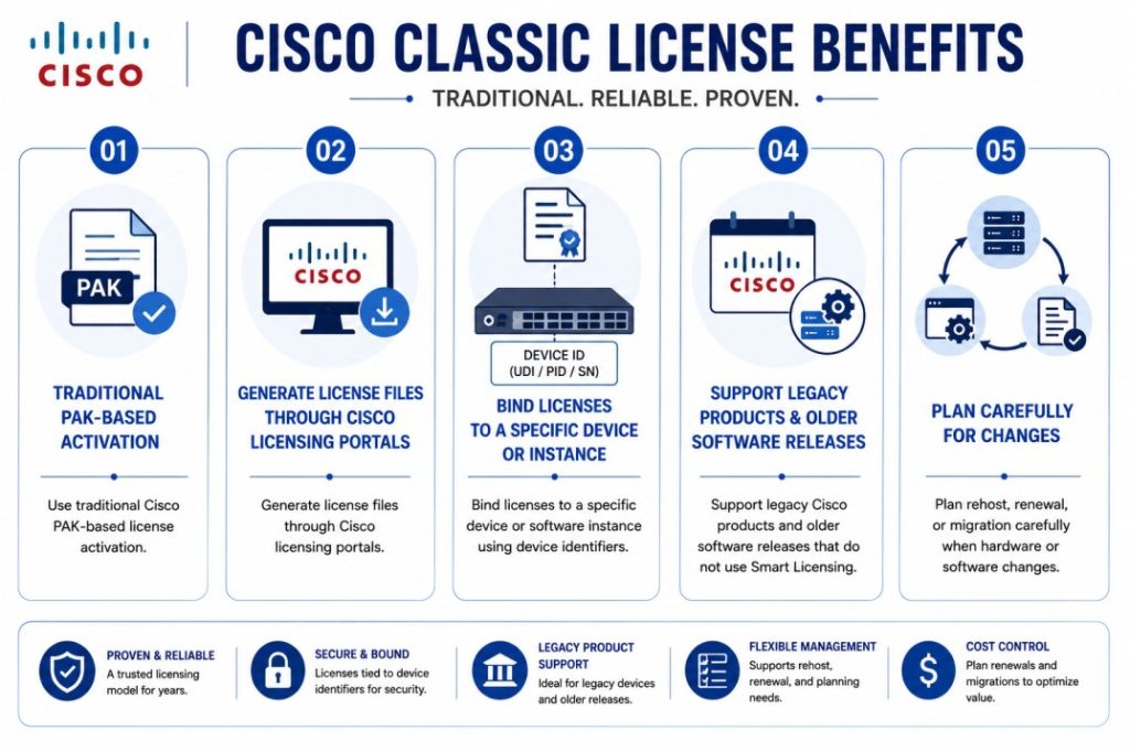 Cisco Classic License Benefits
