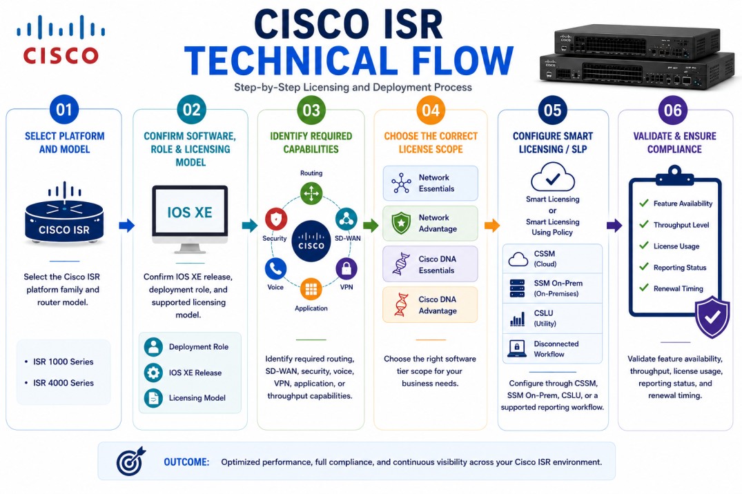 Cisco ISR technical flow