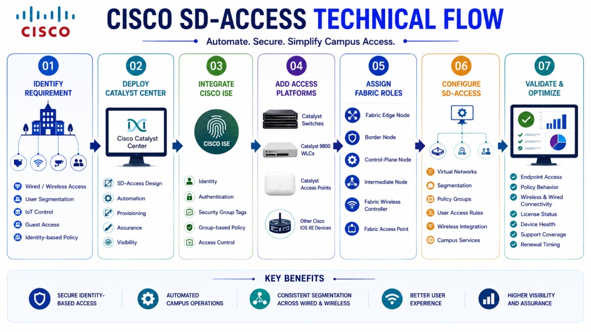Cisco SD-Access technical flow