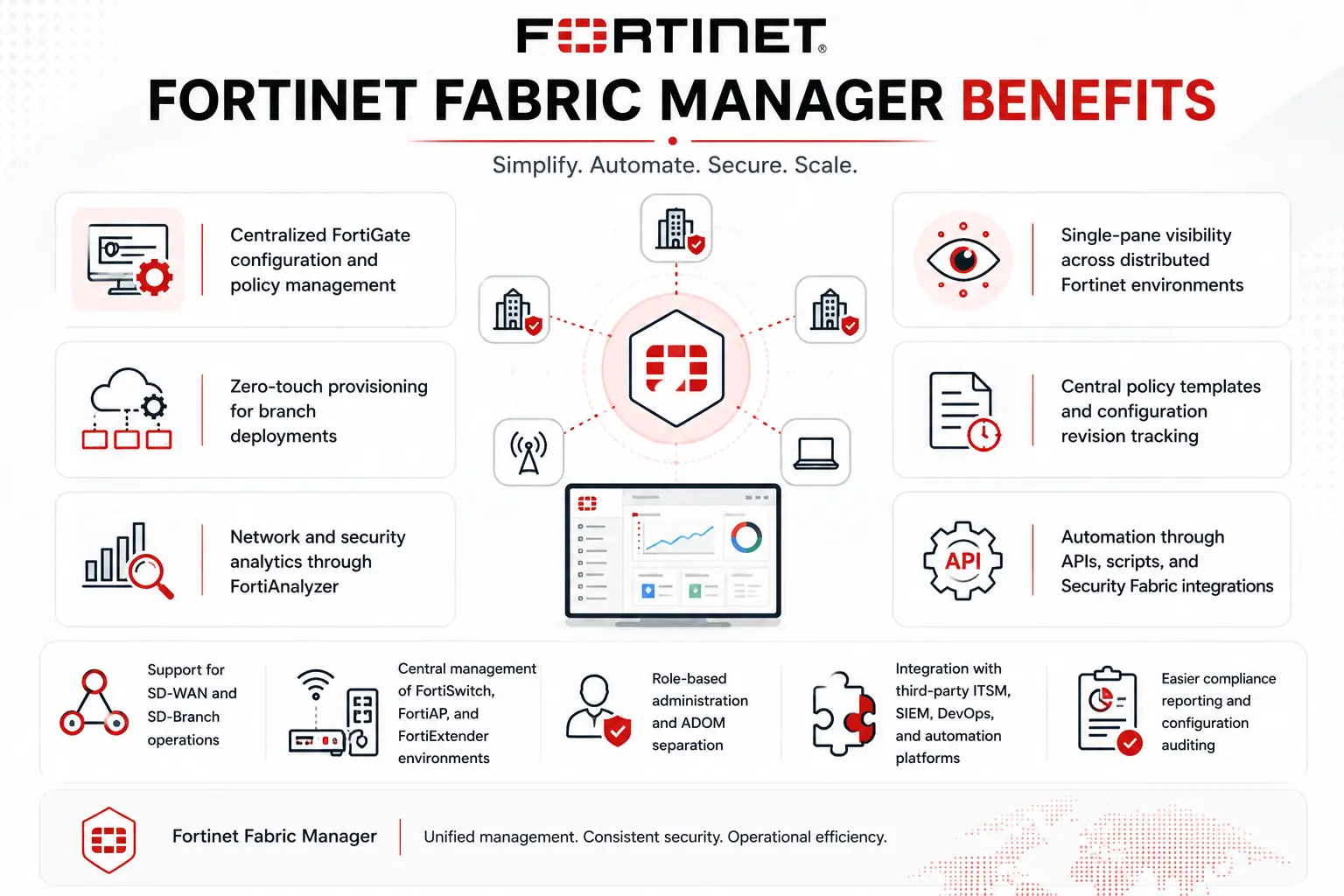 fortinet fabric manager benefits